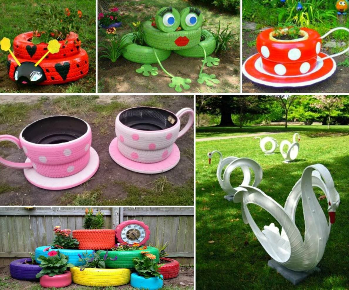 Pin by maga on Gardening | Tire planters, Tire garden, Tires recycle
