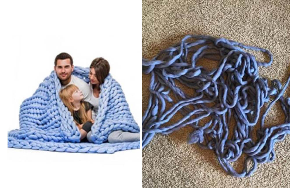Knitted blanket