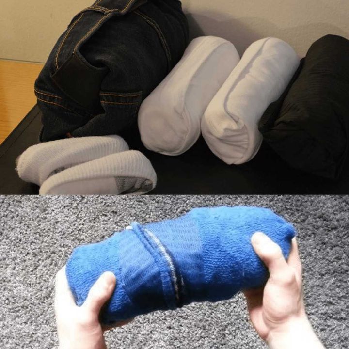 Stuff Socks With Shirts and Underwear