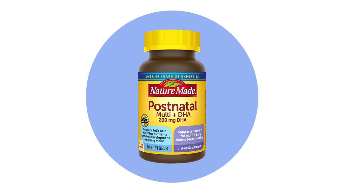 NatureMade Postnatal Multivitamin + 200 mg DHA Softgels