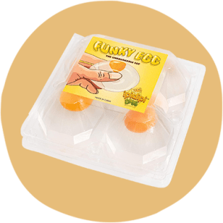 Funky Egg Splat Ball Squishy Toys